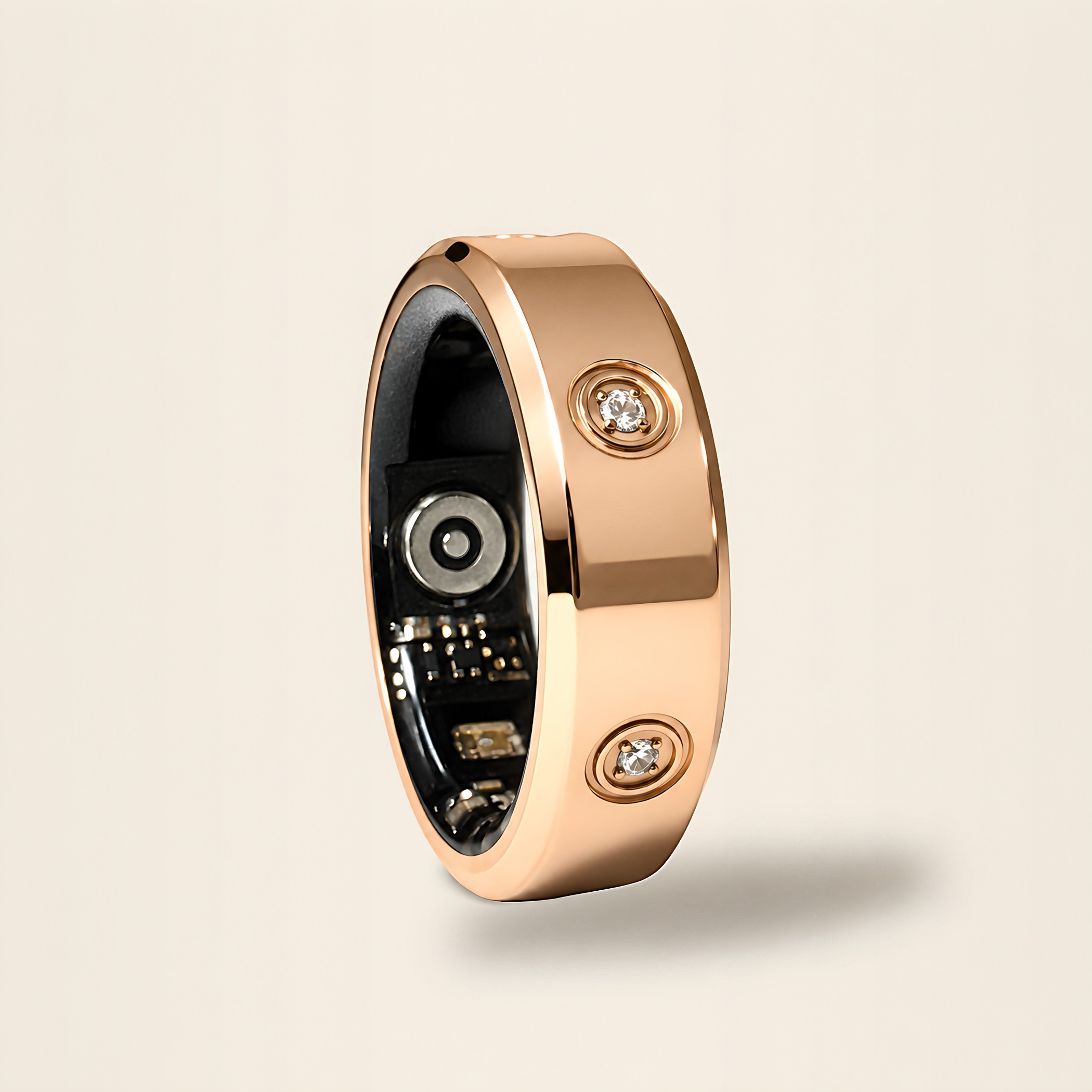 LuxenX ring, three-quarter view